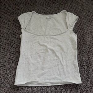 John Galt Boat Neck Top - Gray